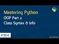 Learn Python in Arabic - OOP Part 2