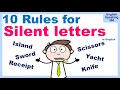 SILENT LETTERS in English - 10 Pronunciation Rules You NEED to Know