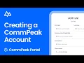 CommPeak Portal Tutorial Creating Your Account Sign Up with Email Google Microsoft
