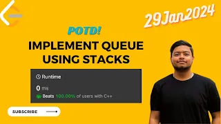 Leetcode 232 Implement Queue using Stacks Stack Queues 29Jan2024