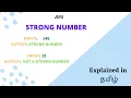 Strong Number in JAVA Tamil