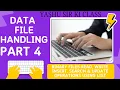 DATA FILE HANDLING PART 4 BINARY FILES READ WRITE INSERT SEARCH UPDATE OPERATIONS USING LIST