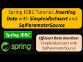 Spring JDBC Tutorial Inserting Data with SimpleJdbcInsert and SqlParameterSource