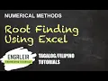 Root Finding Using Excel Numerical Methods Tagalog