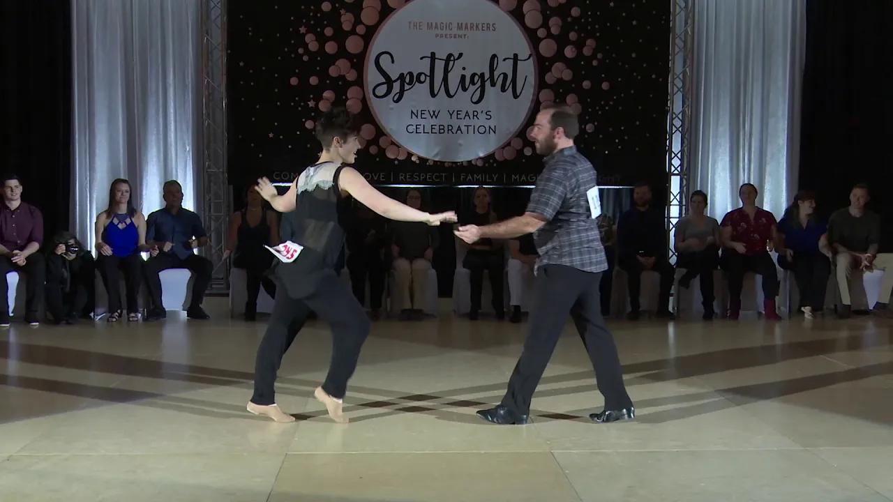 Spotlight New Years 2018 2019 Novice Jack & Jill Chris Clausen & Anastasia Kreiner