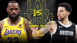 Download Los Angeles Lakers vs Memphis Grizzlies Full Game Highlights | April 12, 2024 | FreeDawkins MP3