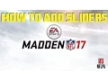 Madden 17 How To Add Sliders To Connected Franchise