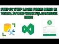 Login Form in C windows form application with SQL database in Visual Studios