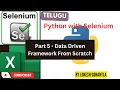 Part 5 Data Driven Framework Python Selenium Pytest Pytest-html Logs Screenshots Reports