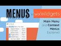 wxWidgets Main Menu and Context Menus for Multiplatform GUI Applications in C