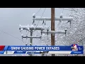 Black-outs snow causing power outages