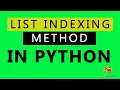 Indexing And Slicing a List In Python Complete Python Tutorial For Beginners In Hindi 2020