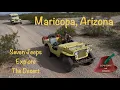 7 Jeeps Explore The Desert West of Maricopa Arizona 3 CJ2A s 1 M38 1 CJ6 1 Willys Wagon and 1 CJ5