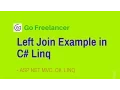 Left Join Example in C Linq