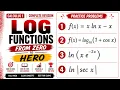 Derivatives of Log Functions Zero to Hero Calculus 1 One Shot ln x cosx More