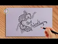 Making a Best Friend tattoo with pencil beautiful heart drawing
