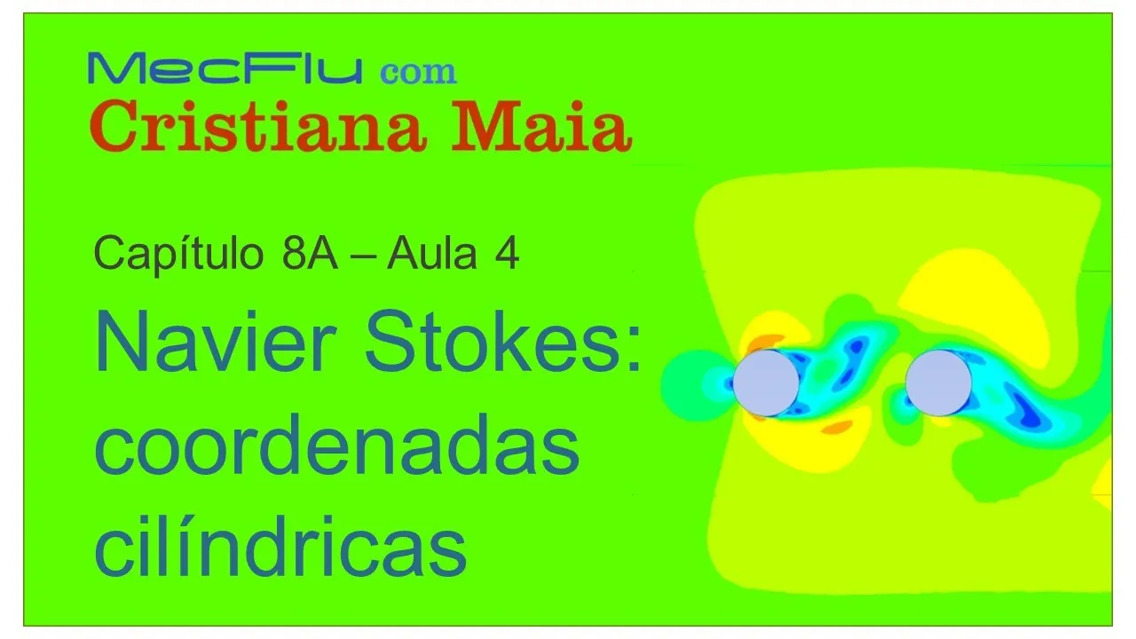 Mecânica dos Fluidos. Equações de Navier-Stokes em coordenadas cilíndricas.