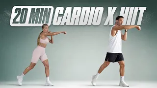 20 Min Fat Burning HIIT Workout - ALL STANDING - Full Body Cardio, No Equipment, No Repeats