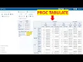In SAS How to Create Tables Like Pivot PROC TABULATE in SAS Learnerea