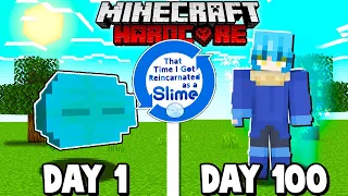 I Survived 100 DAYS in That Time I Got Reincarnated as a Slime in Minecraft!