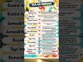 Download Lagu Nama-nama Bulan Hijriah Kalender Islam dan Sejarah Artinya #islam #kalender #dakwah