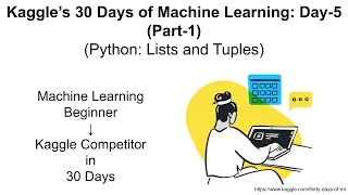 Kaggle s 30 Days Of ML Day-5 Part-1 Python Lists and Tuples