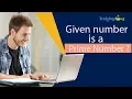 Java code to check the given number is prime number or not