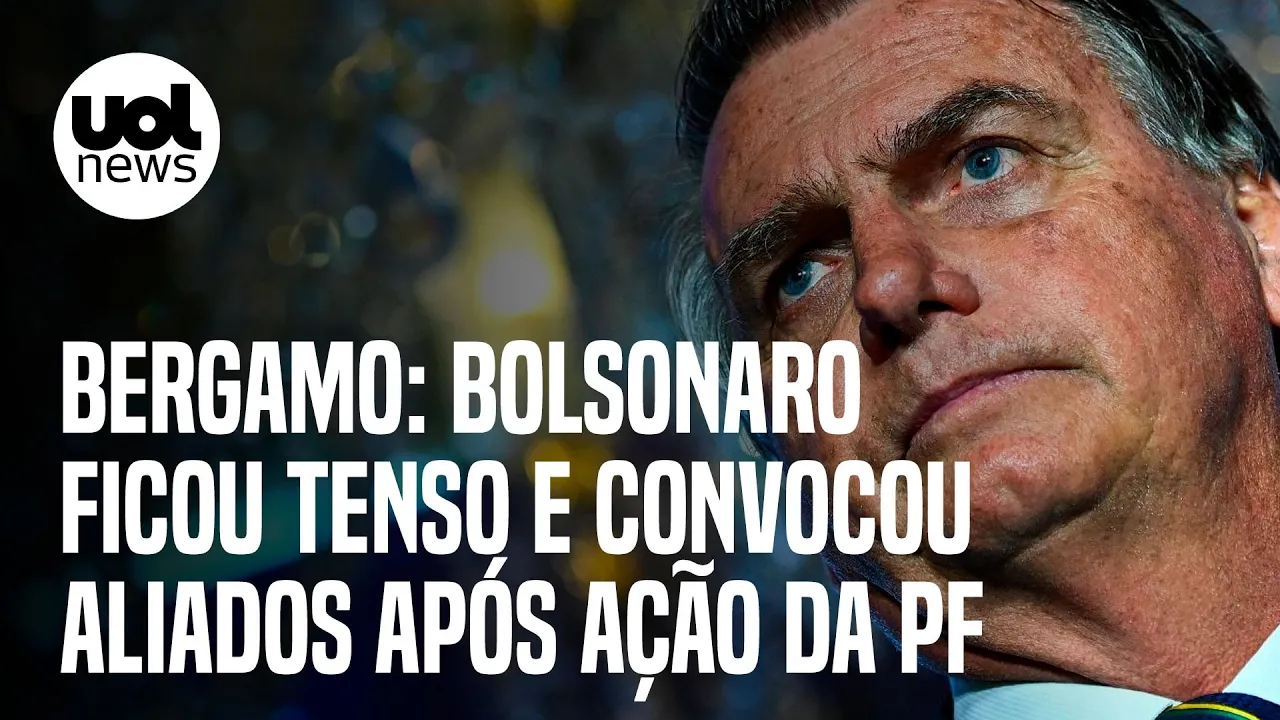 Bolsonaro ficou tenso e convocou aliados após PF entrar na casa dele, diz Mônica Bergamo