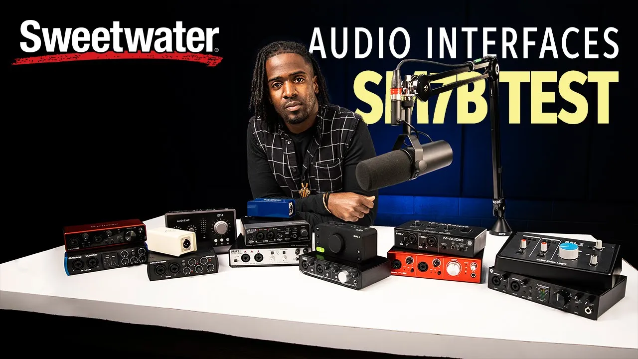 Outline Video 2-channel USB Interfaces: SM7B Test with Marcus Scott