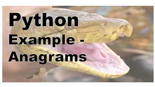 X01 - Python Example Anagram Word or Phrase