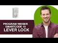 How to Program Weiser SmartCode 10 Electronic Lever - Full Guide