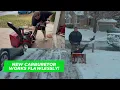 My little boy and I Replacing the Carburetor on our 24 Craftsman 208cc Two-Stage Snowblower
