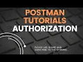 Postman Tutorial 10 Authorization in Postman Authentication in Postman Bearer Token POST Req