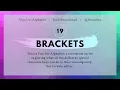 Vim Un-Alphabet 19 Brackets