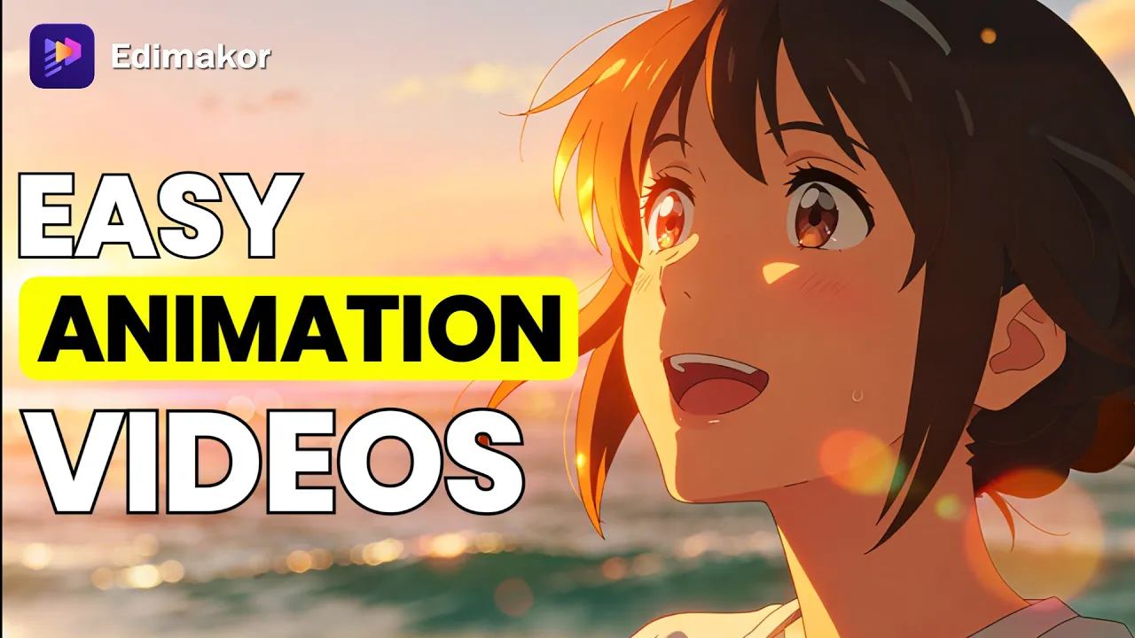 Edimakor AI — Edimakor — AI Video Editor for Easy Animation Creation (YouTube video ad)