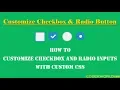 Customize Checkbox and Radio Inputs with CSS