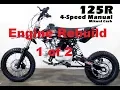 SSR125 SSR 125 Pit Bike 125cc How to Motor Tear Down Split Transmission Breakdown Rebuild Top End