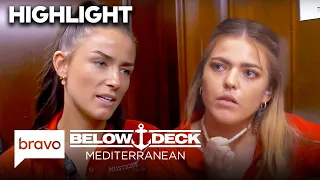 Aesha Scott Confronts Bri Muller Over Staying In The Boy s Cabin Below Deck Med S9 E6 Bravo
