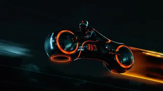 tron legacy lightbike scene 4k 