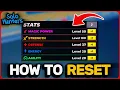 How To Reset Stats In Solo Hunters Roblox