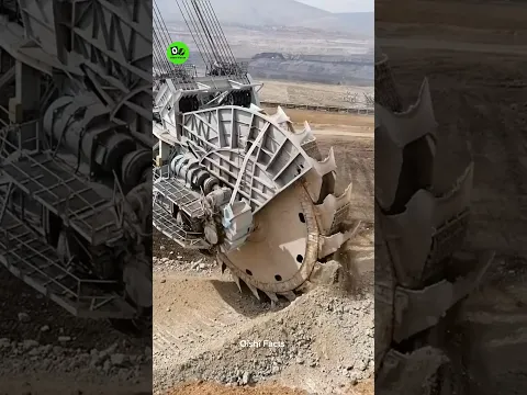 HOW Can This Giant Machine Dig Up an Entire Football Field? 😱 #facts #trending #ytshorts
