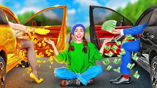 فتاة مشردة تتبن اها عائلة فاحشة الثراء الأغنياء مقابل الفقراء مواقف طريفة مألوفة 