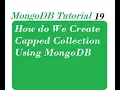Capped Collections in MongoDB