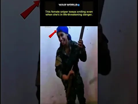 Nerves of Steel! This female sniper keeps smiling even after narrowly escaping a headshot! 😱🎯