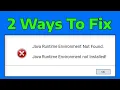 How To Fix Java Runtime Environment Not Found in Windows 11