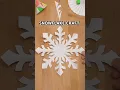 DIY CAPTIVATING SNOWFLAKE CRAFT EASY PAPER SNOWFLAKE STEP BY STEP