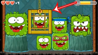red ball 4 om nom ball all levels 15 30 45 75 all volumes all om nom bosses ios android 