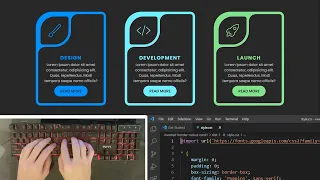 ASMR Programming - Inverted Border Radius Card using HTML CSS