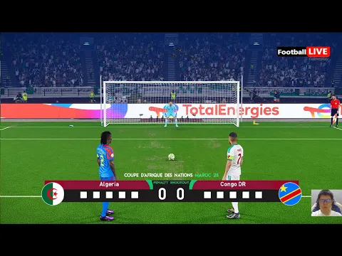 Video Thumbnail: Algérie vs RD Congo - Penalty Shootout | Coupe d'Afrique des Nations 2025 | eFootball PES