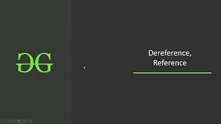 Dereference Reference GeeksforGeeks